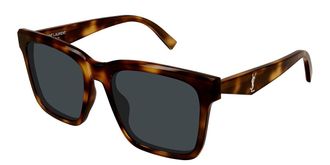 Saint Laurent SL M170 003 Womens Sunglasses Tortoiseshell Size 55
