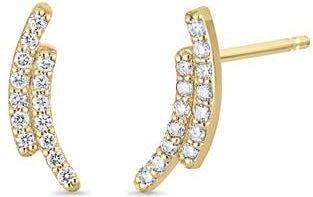 Bony Levy Solstice 18K Yellow Gold Diamond Bar Stud Earrings at Nordstrom Rack