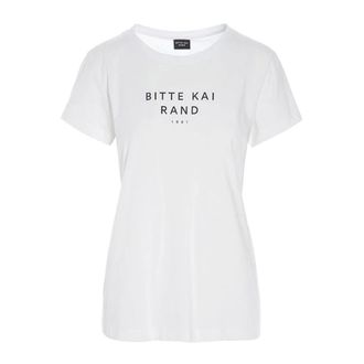 Bitte Kai Rand White Logo Pima Cotton T-shirt - female - Bitte Kai Rand - T-Shirts - White - 2XL - Tops