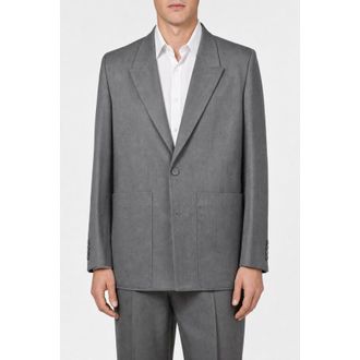 Dior MenS Grey Oversized Blazer, Size 48