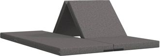 vidaXL Sof&aacute; Cama Plegable 140 X 67 X 15 Cm Gris Claro Vidaxl