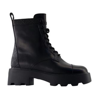 Tory Burch T-Monogram Lug Ankle Boots