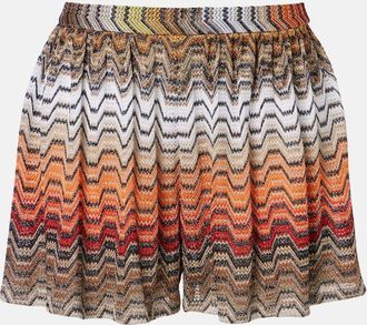Missoni Wave lam&eacute; miniskirt