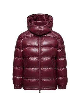 Moncler Red Quilted Hood Jacket