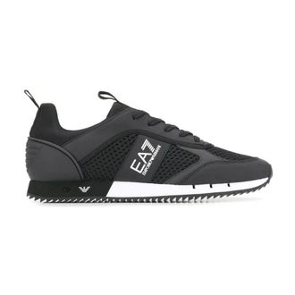 Emporio Armani Zwarte Casual Trainers Sneakers - Heren - Sneakers - Zwart - 37 EU - Schoenen