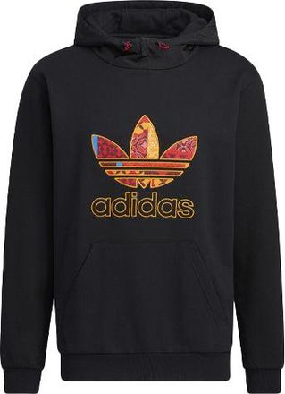 adidas Mens adidas originals Cny Logo Pattern Pullover Black HD0319