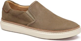 Johnston & Murphy McGuffey 2 Slip-On Shoe in Taupe Nubuck at Nordstrom, Size 10.5