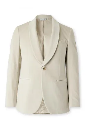 Boglioli Slim-Fit Shawl-Collar Cotton-Blend Velvet Tuxedo Jacket