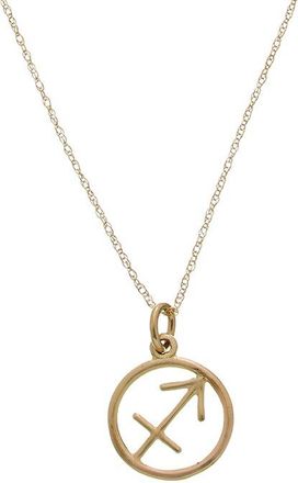 Italian Gold, Inc 10K Sagittarius Zodiac Pendant Necklace