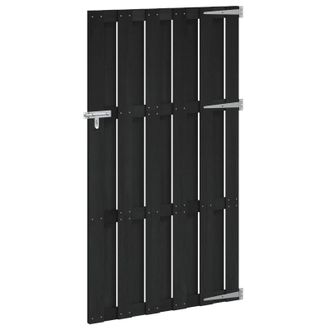 vidaXL Puerta De Jard&iacute;n 100 X 180 Cm Wpc Y Aluminio Negro Vidaxl