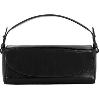 Vince Mini Sabrina Leather Top Handle Bag in Black at Nordstrom