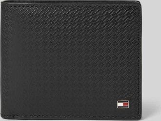 Tommy Hilfiger Portemonnaie aus echtem Rindsleder in BLACK, Gr&ouml;&szlig;e 1