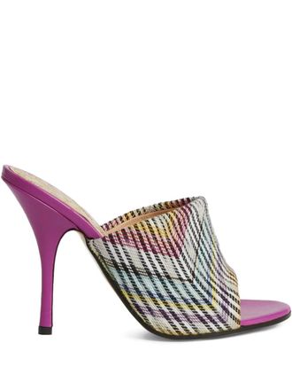 Missoni zig zag heel sandal - White