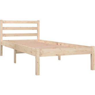 vidaXL Estructura de cama individual sin colchón 75x190 cm vidaXL