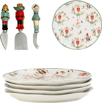 10 Strawberry Street Nutcracker Cheese Serving Set