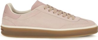 Loro Piana Womens Sneakers Tennis Walk Suede Summer Pink Trainers