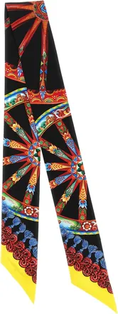 Dolce & Gabbana Womens Multicolor Silk Foulard Accessory