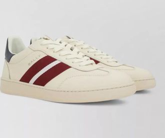 Bally silk nylon sneakers contrasting heel tab