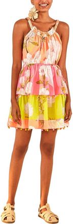 Farm Rio Farm Rio Mixed Neon Garden Mini Dress