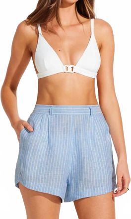 Vitamin A Getaway Pull-On Short In Summer Stripe