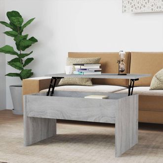 vidaXL Vidaxl - Mesa De Centro Madera De Ingenier&iacute;a Gris Sonoma 80x50,5x41,5 Cm
