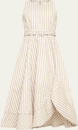 Cinq &agrave; Sept Zelda Gingham Midi Dress