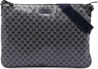 Gucci Pre-owned Cross Body Bags, female, Brown, Size: ONE SIZE Pre-owned Vintage GG Monogram Crossbody Bag