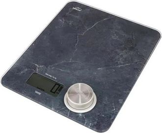 Lacor B&aacute;scula Cocina Lacor Eco Marble Blanca Precisa Elegante