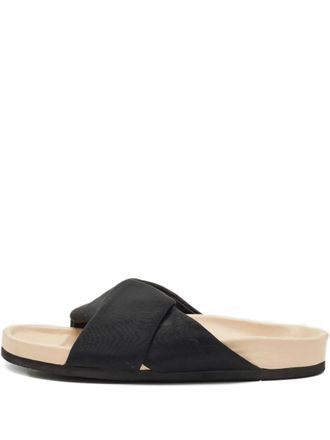 Celine twist-strap slides - Nero