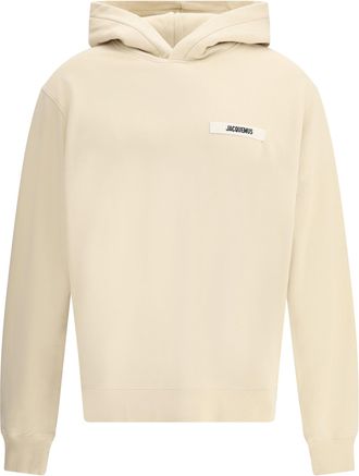 Jacquemus Mens Hooded Sweatshirt Beige Cotton Sweatshirts Sweater