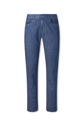 Canali Slim-Fit Straight-Leg Jeans