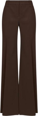 Ermanno Scervino Wijde broek - Dames - Wijde Broeken - Bruin - L - Broeken