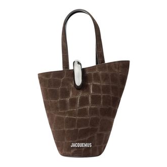 Jacquemus Bucket Bags, female, Brown, Size: ONE SIZE Small Bambola