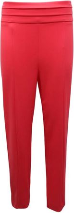 Patrizia Pepe Elegante Avondbroek met Zijrits - Dames - Broeken - Roze - XL - Polyester - Broeken