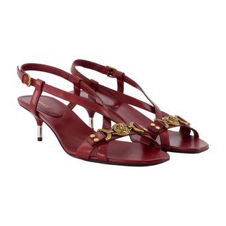 Versace Goatskin Leather Heel - Red