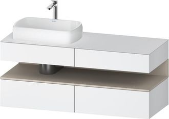 Duravit Qatego Consola Mueble Bajo Lavabo, 2 Extensiones, 2 - Duravit