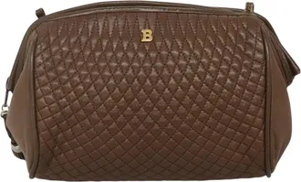 Bally Brown Leather Clutch Bag (Pre-Owned)