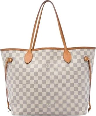 Louis Vuitton Pre-owned Neverfull MM - Pre-owned - Mujer - Blanco - ONE SIZE