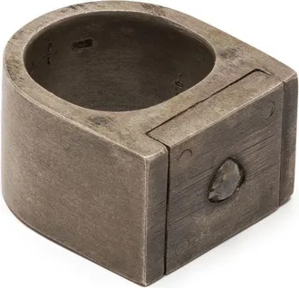 Parts Of Four Plate Single ring - unisex - Grey Diamond/Sterling Silver - 9