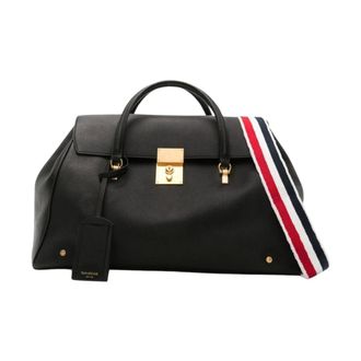 Thom Browne Heren, Tassen, Zwart, Maat: ONE Size Leer