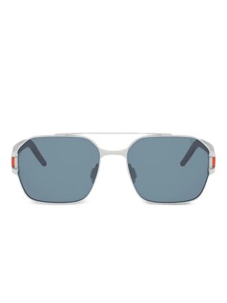 Tag Heuer square-frame sunglasses - men - Metal - 56 - Silver