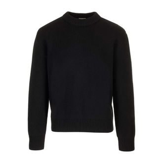 Bottega Veneta Classic Wool Tailored Jumper - male - Bottega Veneta - Round-neck Knitwear - Black - S - Knitwear