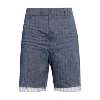 Dsquared2 Casual Shorts, male, Blue, Size: 2XL Vintage-Effect Shorts