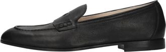 Doucal's Leren Loafer - Dames - Loafers - Zwart - 37 EU - Leer - Schoenen