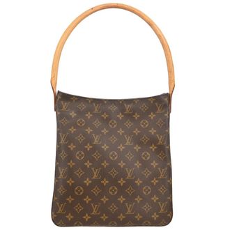 Louis Vuitton Looping Monogram Canvas Brown Canvas Handbag (Pre-Owned)