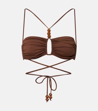 Magda Butrym Beaded bikini top