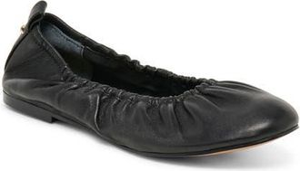 Dolce Vita Conrad Ballet Flat in Black Leather at Nordstrom, Size 6.5