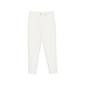 Max Mara Feroce Cropped Trousers - female - Max Mara - Straight Trousers - White - XS - Trousers