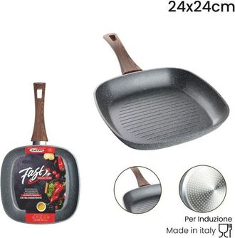 Trade Shop Trade Shop - Bistorie Anti-rasgu&ntilde;o Anti-rayado Para La Manija De Madera De Inducci&oacute;n De 24x24 / 28x28cm - -24 Cm