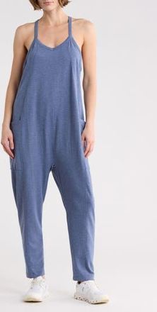 Zella Change of Heart Jumpsuit in Blue Vintage Heather at Nordstrom Rack, Size X-Small